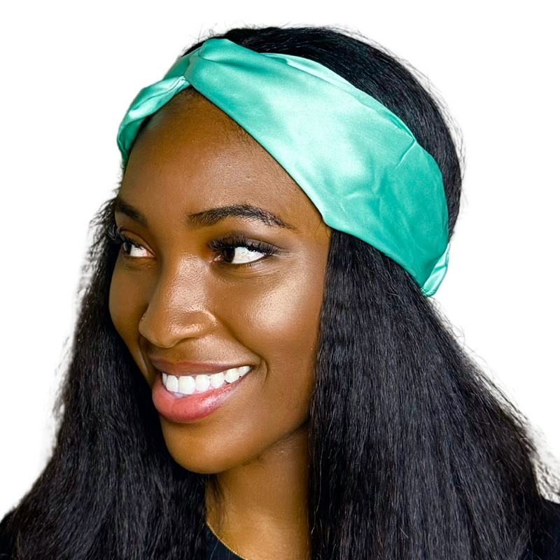 MINT Wide Twist Satin Headband