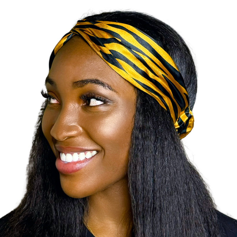 SAFARI Wide Satin Twist Headband