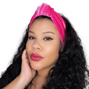 HOT PINK Luxurious Velvet Knotted Headband