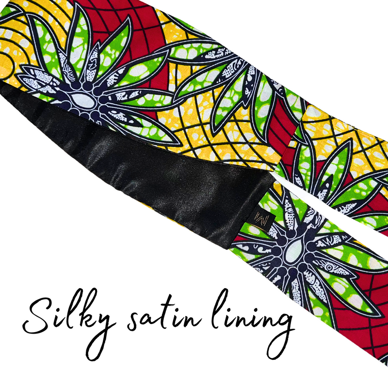 4 INCH Satin-Lined Headband DEW DROPS