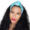 TURQUOISE Luxurious Velvet Knotted Headband