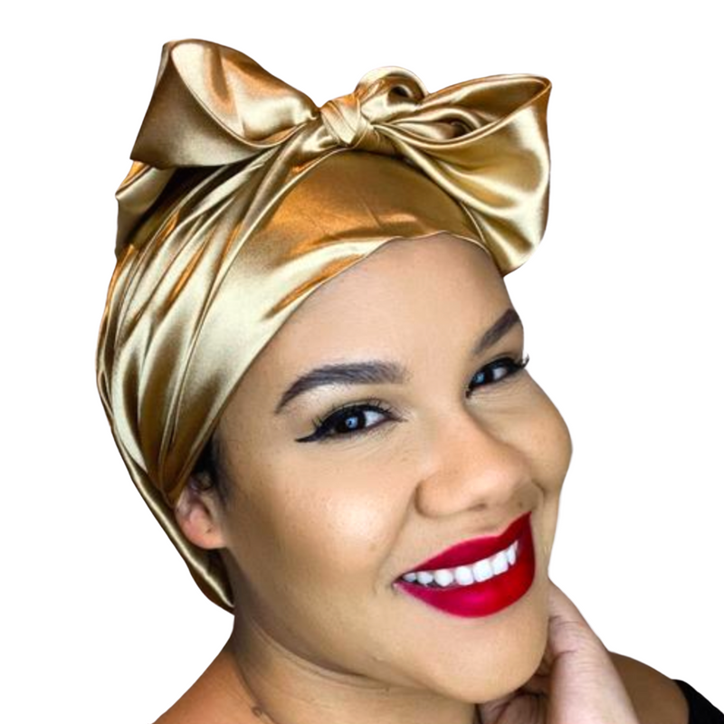 GOLDIE Satin Sleep Scarf Bonnet