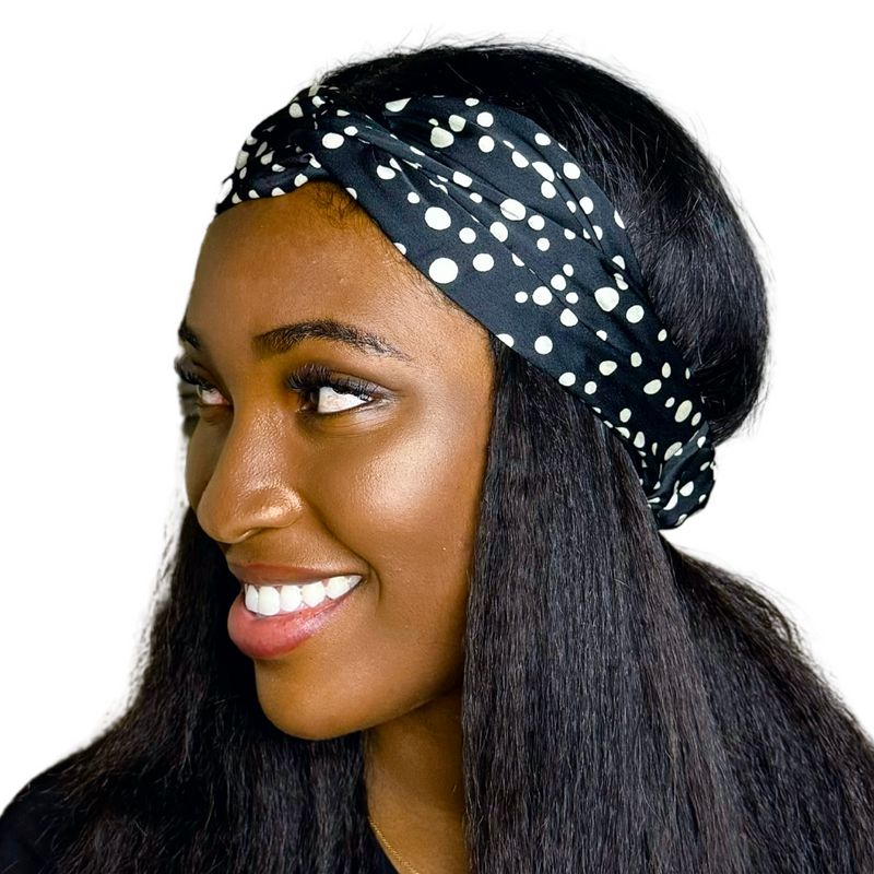 POLKA Wide Twist Satin Headband