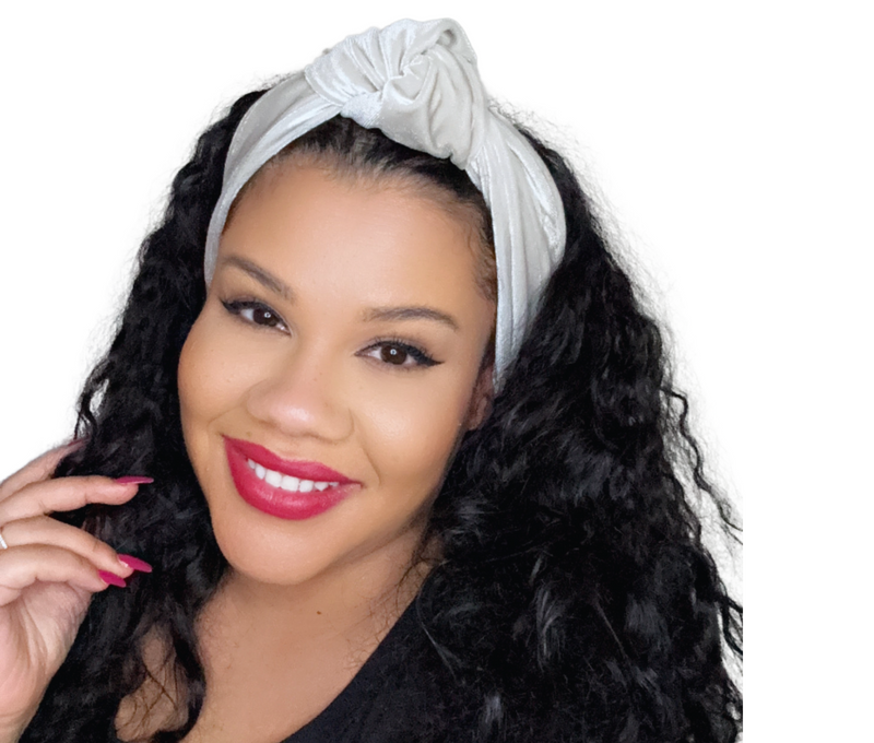 Luxurious Velvet Knotted Headband SILVER