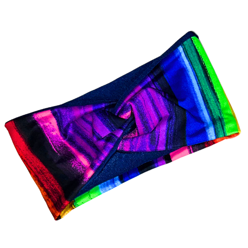 PRIDE Wide Lycra Satin-lined Headband