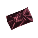 MAROON Luxurious Velvet Knotted Headband MAROON