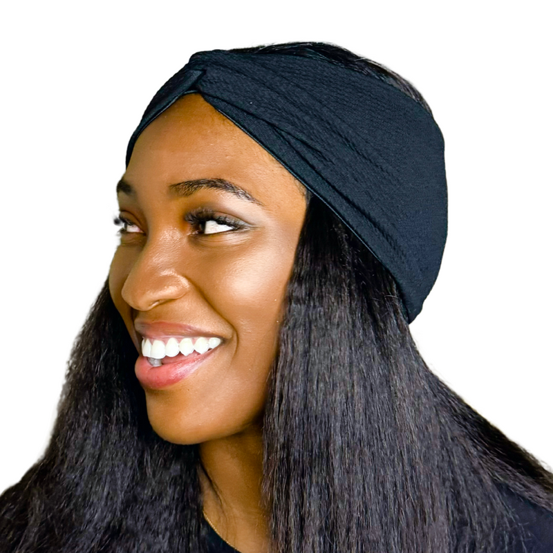 JET Wide Lycra Satin-lined Headband