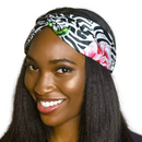 ZEBRA Wide Satin Elasticated Back Headband