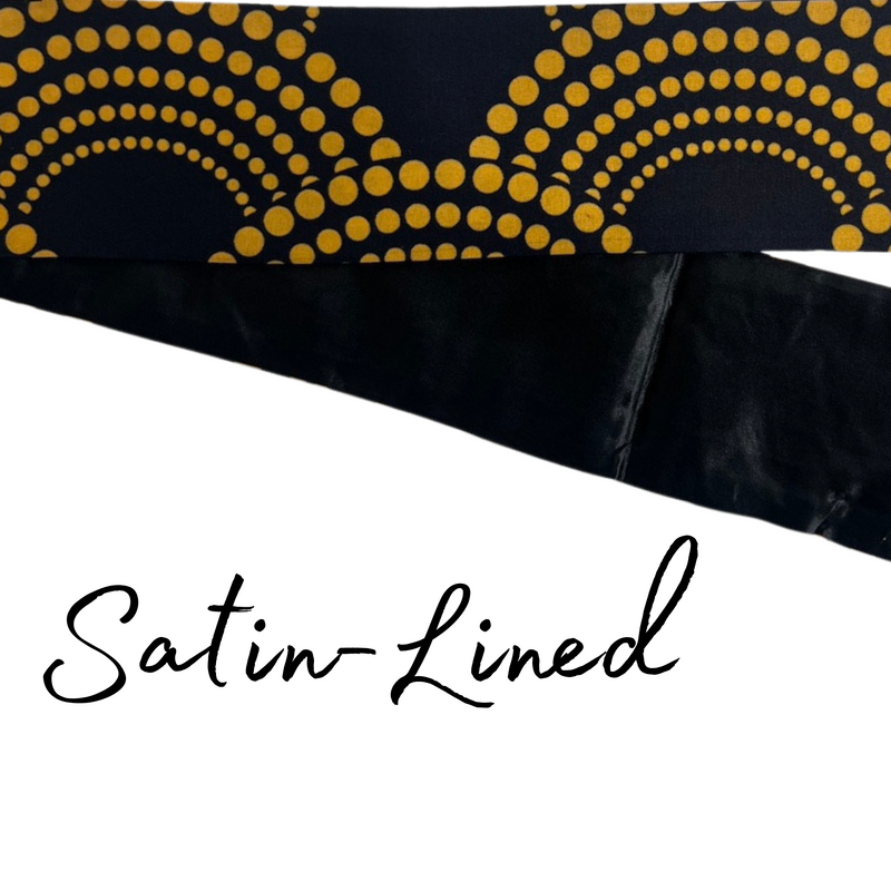 RUSHI Elasticated Back Satin-lined Headband