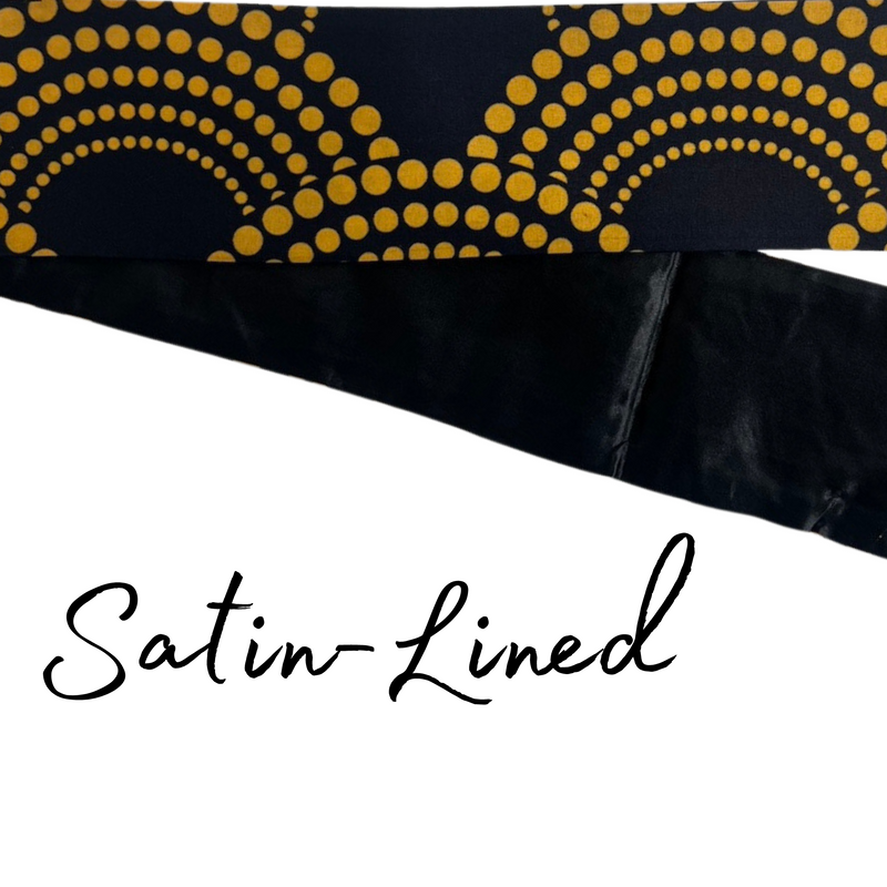 BELLE Elasticated Back Satin-lined Headband