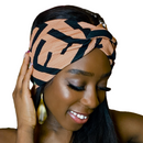 CHEVRON 5" Wide Satin-lined Lycra Headband