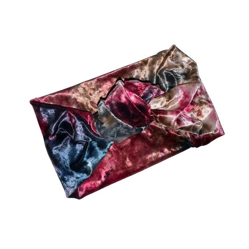 Luxurious Velvet Knotted Headband TIE DYE
