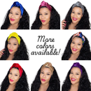 CHERRY RED Luxurious Velvet Knotted Headband