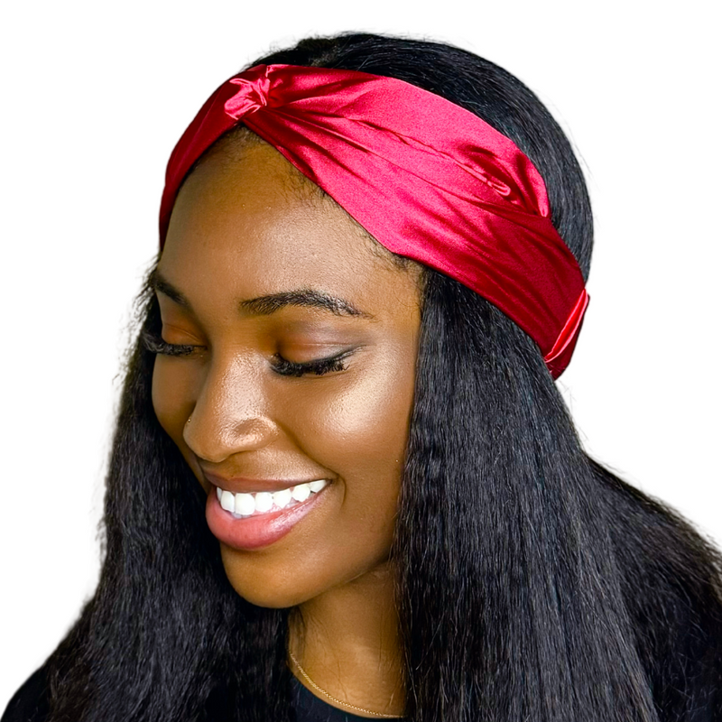 RUBY Wide Twist Satin Headband