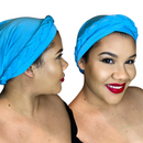 WHITE Braid Turban Pre-tied Headwrap