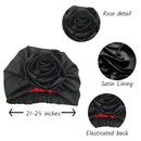 MUSTARD Rose Satin-Lined Pre-tied Headwrap