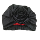MUSTARD Rose Satin-Lined Pre-tied Headwrap