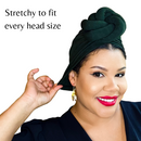 GREEN Statement Satin-lined Pre-Tied Wrap