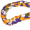 BLUE PURPLE FLORAL Braid Turban Pre-tied Headwrap