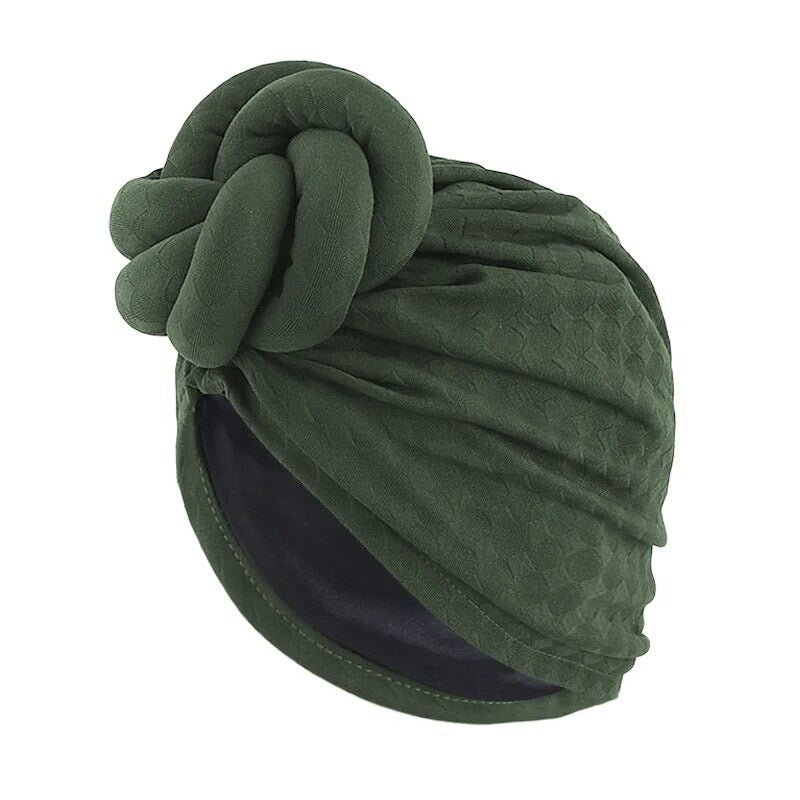 GREEN Statement Satin-lined Pre-Tied Wrap