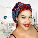 AMAZONITE Hand-Dyed Satin-Lined Scrub Bonnet