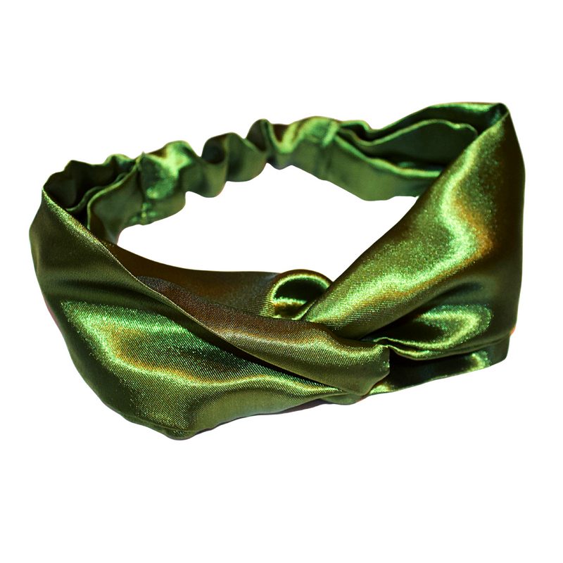 SPOTS Wide Twist Satin Headband