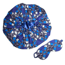 BLUE LINKS Bonnet and Eye Mask Set