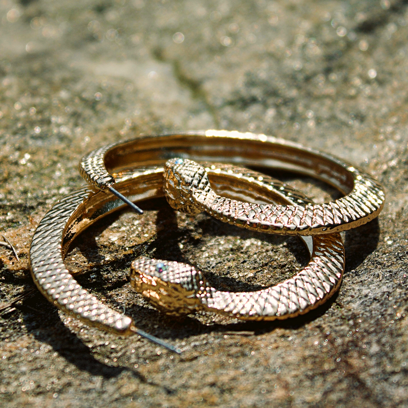 SERPENT Hoop Earrings
