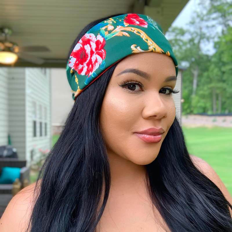 ROSIE Satin-Lined Elasticated Headband