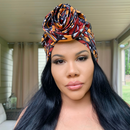 TERRACOTTA Rose Satin-Lined Pre-tied Headwrap