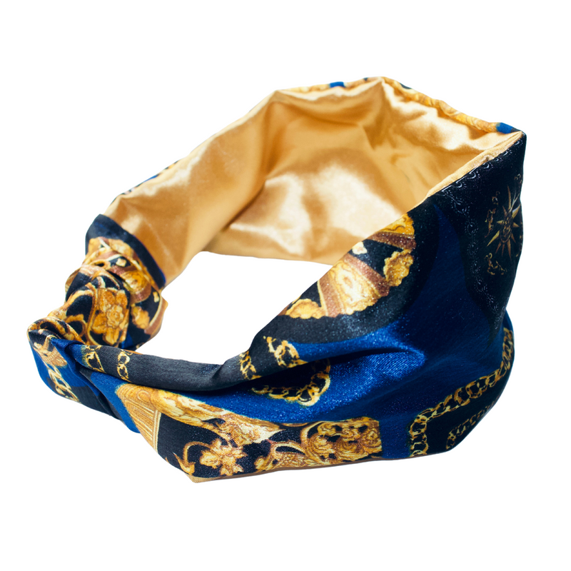MEDUSA Satin-Lined Elasticated Headband