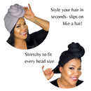 ROYAL BLUE Statement Pre-Tied Wrap