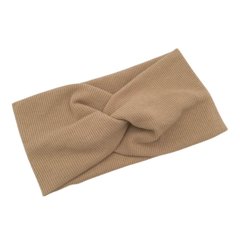 TOFFEE Ribbed Wide Stretchy Headband
