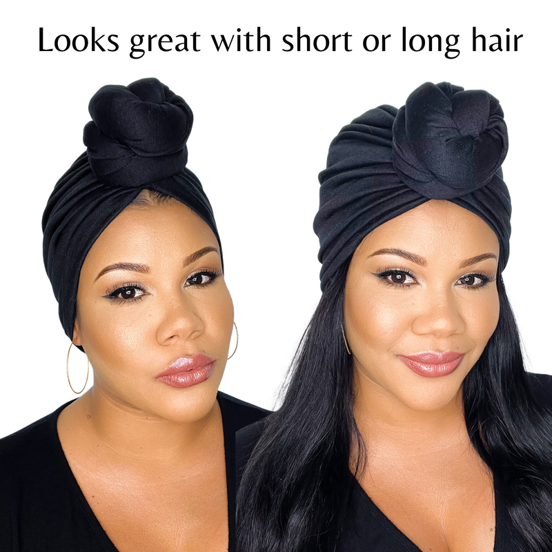 ROYAL BLUE Jersey Pre-Tied Headwrap
