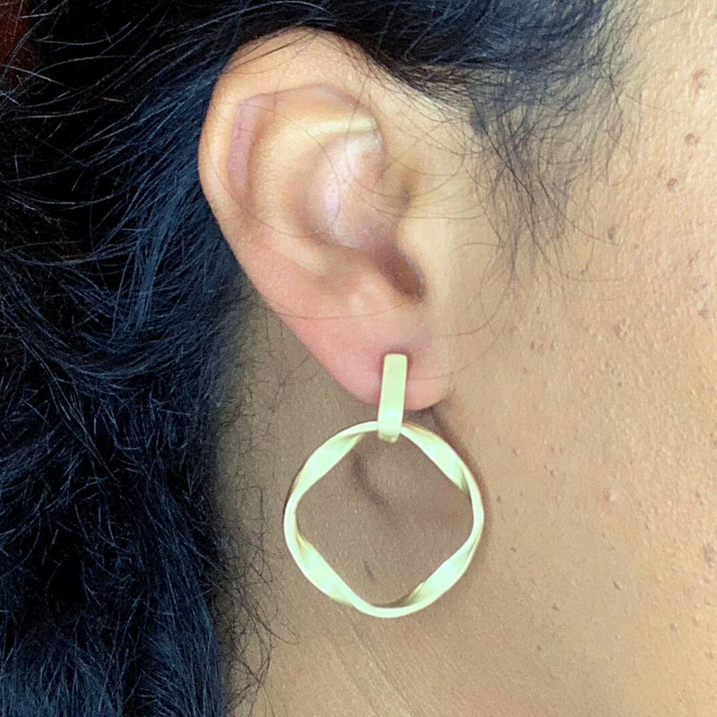 ANTIQUE GOLD Mini Hoop Earrings