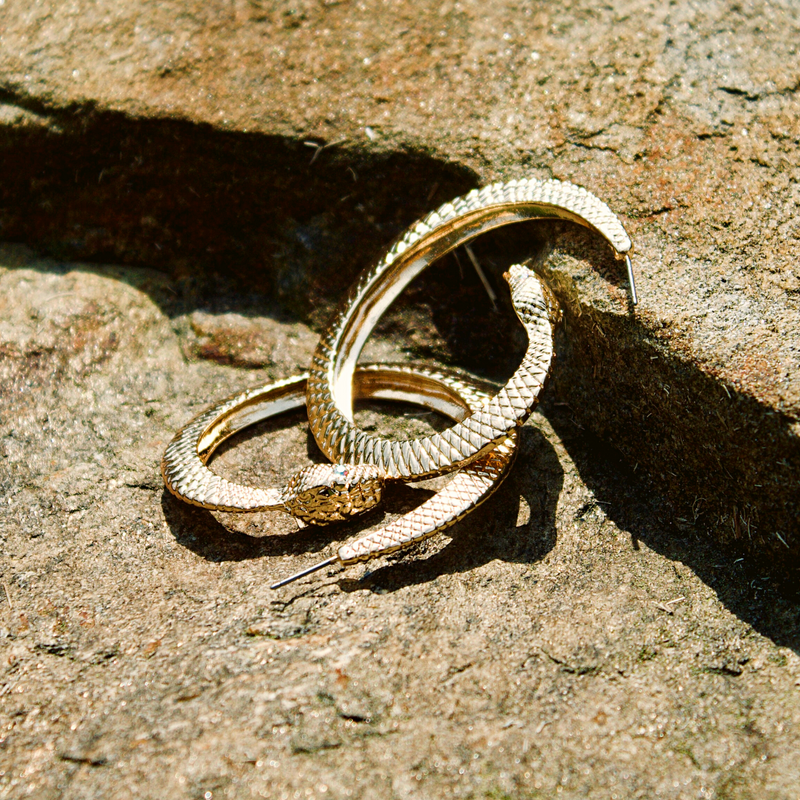 SERPENT Hoop Earrings