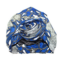 BLUE PEACOCK Rose Satin-Lined Pre-tied Headwrap