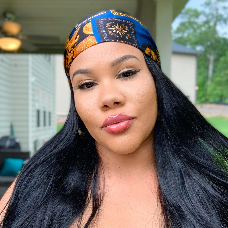 MEDUSA Satin-Lined Elasticated Headband