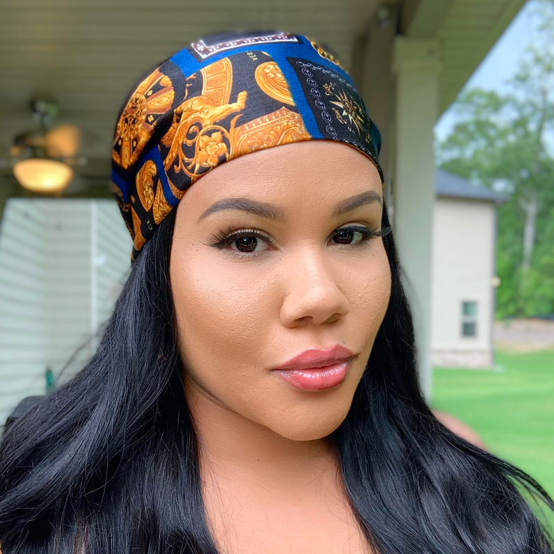 MEDUSA Satin-Lined Elasticated Headband