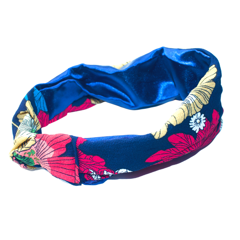 MEADOW Satin-Lined Elasticated Headband