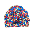 TRI-COLOR Rose Satin-Lined Pre-tied Headwrap