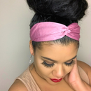 CANDY PINK Satin Elastic Back Headband