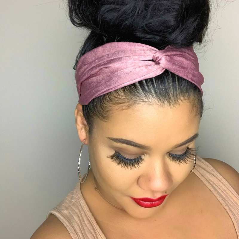 DUSTY PINK Satin Twist Headband