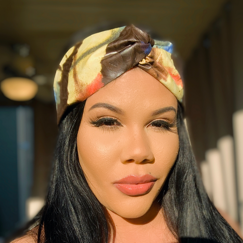 AMAZONITE Tie Dye Twist Headband