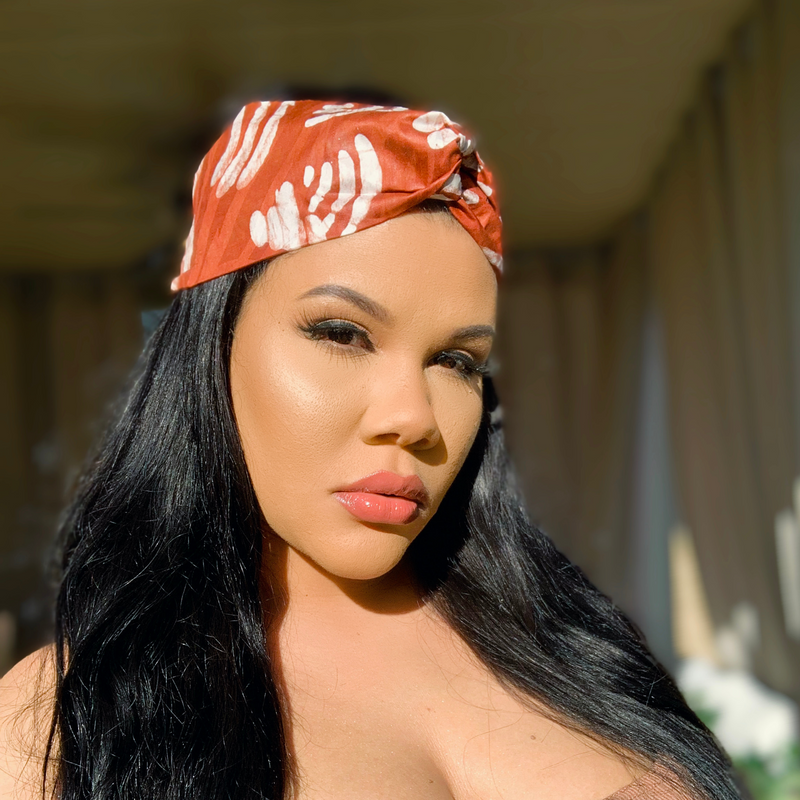 RED CLAY Tie Dye Twist Headband