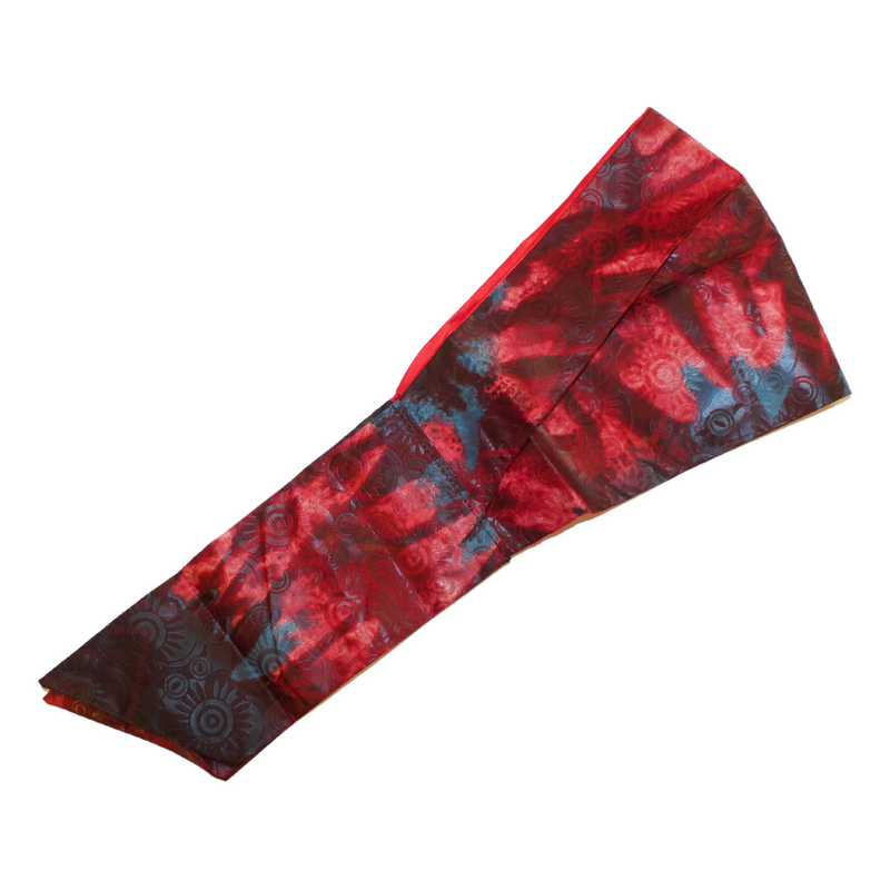 RED BLUE 8" Wide Satin-Lined Headband