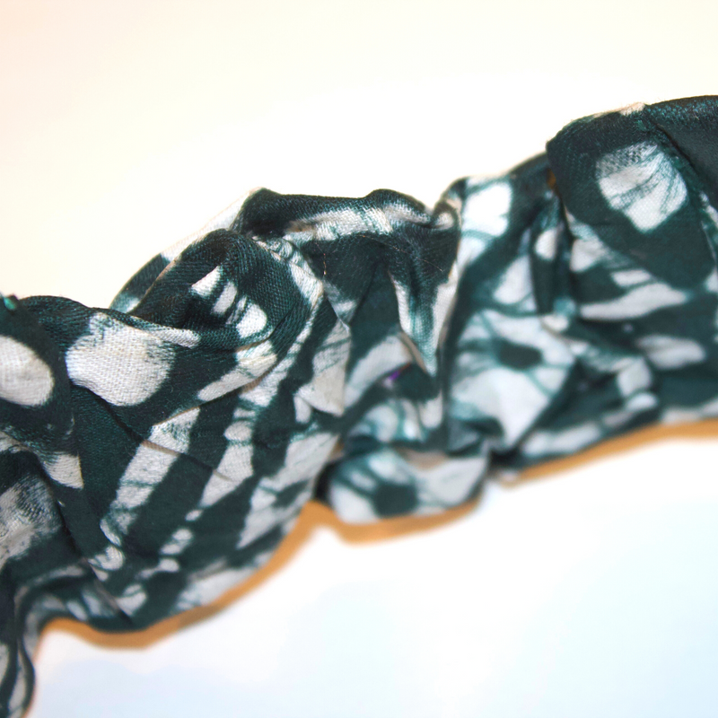 TRIBAL GREEN Tie Dye Twist Headband