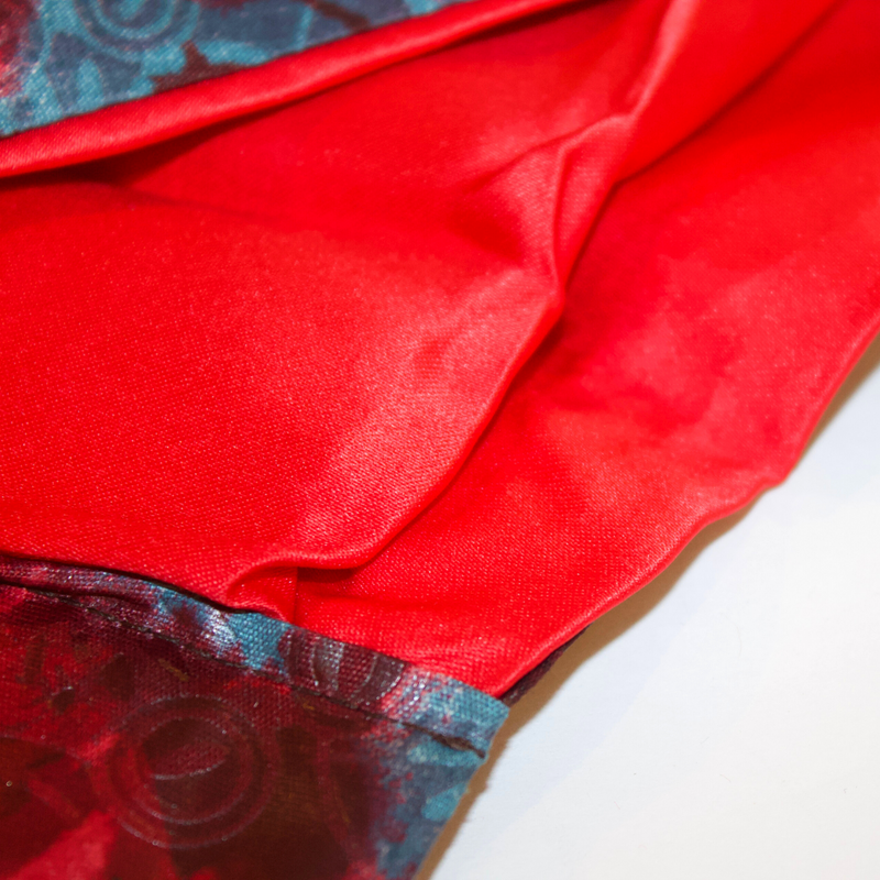 RED BLUE 8" Wide Satin-Lined Headband