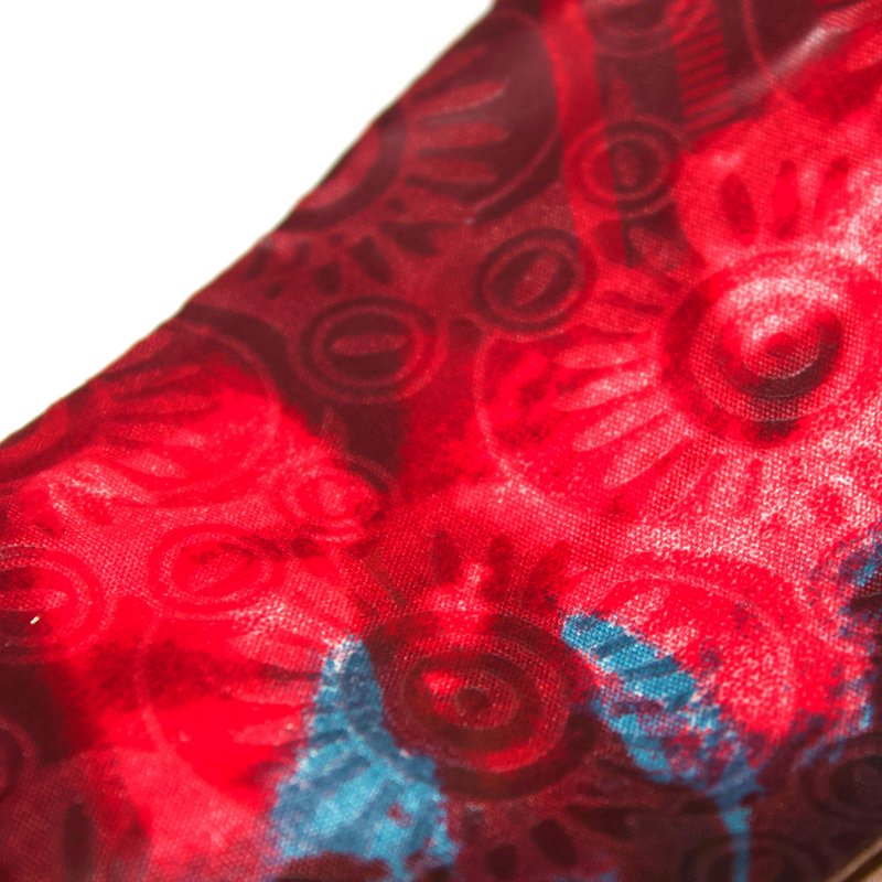 RED BLUE 8" Wide Satin-Lined Headband
