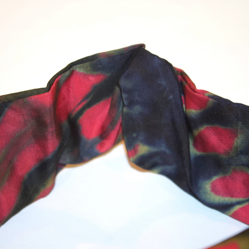 RUBY STORM Silk Tie Dye Twist Headband